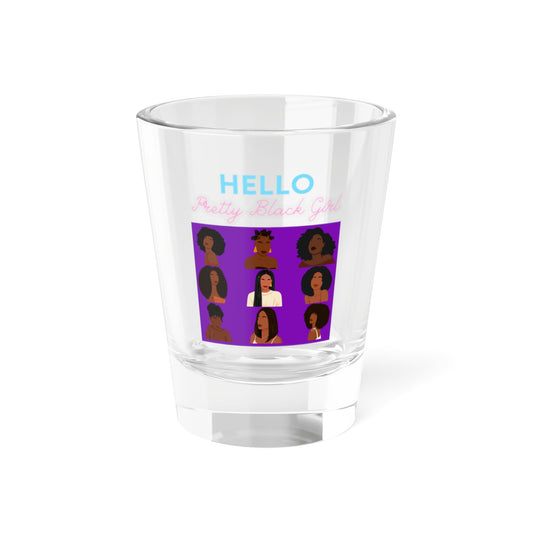 KulturalKaleido™ "Pretty Black Girl" Shot Glass