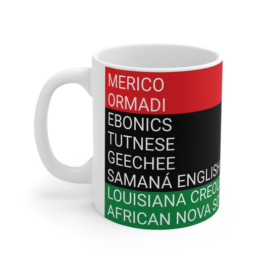 Black American Language Pride Mug 11oz