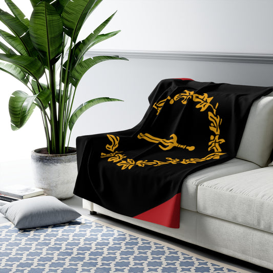 Black American Heritage Flag Blanket