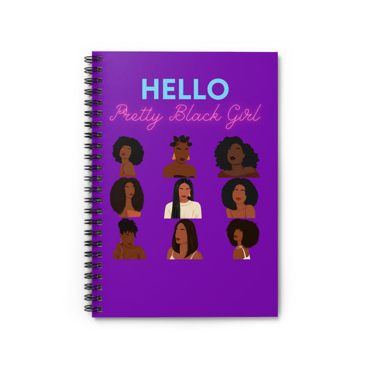 KulturalKaleido™ "Pretty Black Girl" Spiral Notebook