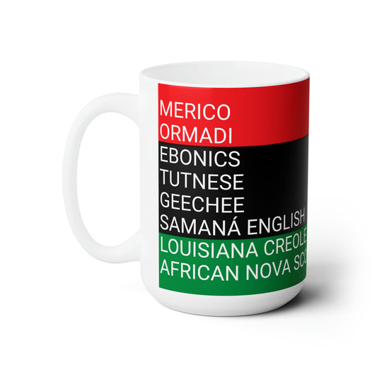 Black American Language Pride Mug 15oz